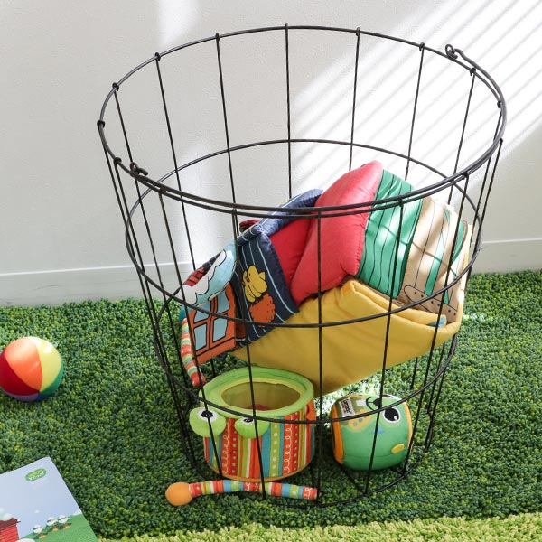 ちどり産業 ランドリーバスケット アンティーク 大容量 洗濯かご 丸型 ちどり産業 ランドリーバスケット アンティーク 大容量 洗濯かご 丸型