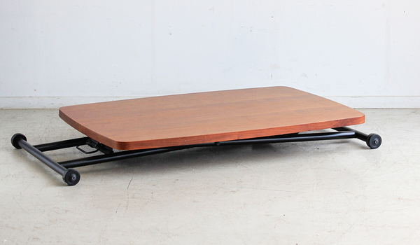 東馬（Tohma） テーブル 高さ調整 高さ12cm〜72cm 幅90cm 木製 天然木