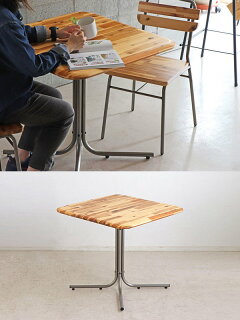 東馬（Tohma） カフェテーブル 幅76cm 木製 天然木 無垢 ダイニング 