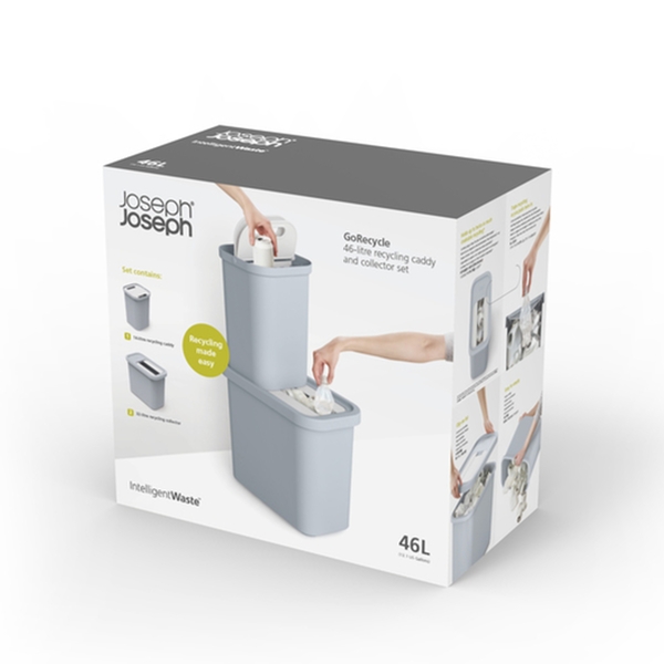 Joseph Joseph（ジョセフジョセフ） ゴミ箱 46L リサイクリング