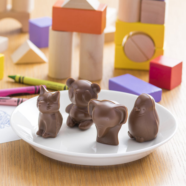 チョコ型 立体 どうぶつ 動物 プラスチック製 （ リトルシェフクラブ