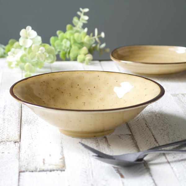 平鉢 18cm BROWNIE 皿 食器 鉢 洋食器 和食器 磁器 日本製 （ 食洗機