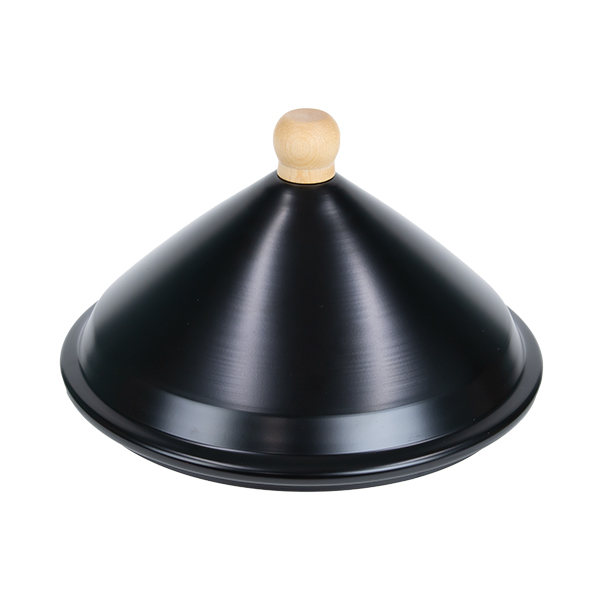 蓋 21cm 蒸籠 ブラック フタ 蒸し器 業務用 中尾アルミ （ 蒸籠用ふた