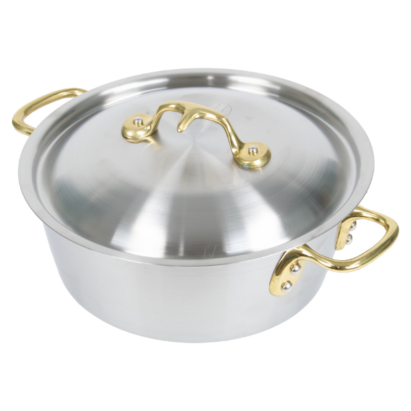 両手鍋 21cm IH対応 蒸籠 ブラック 蒸し器 業務用 中尾アルミ （ 鍋