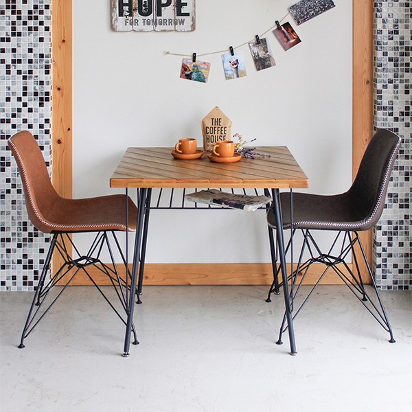 東馬（Tohma） ダイニングチェア 座面高45cm イームズチェア レザー調