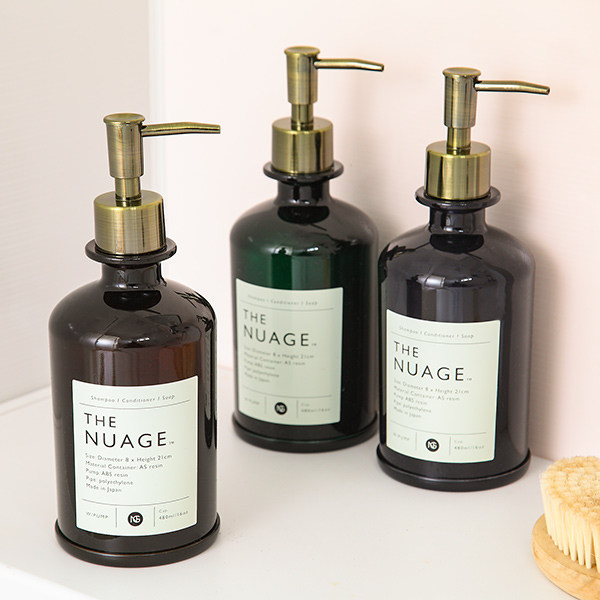 ディスペンサー 480ml Nuage おしゃれ シャンプー コンディショナー
