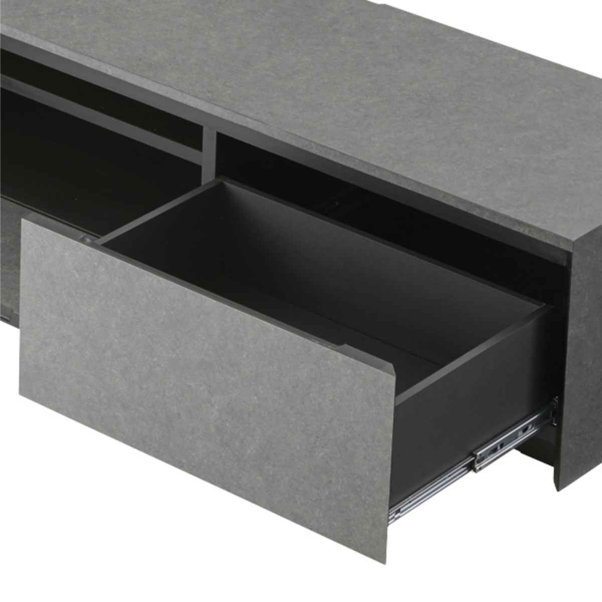 東谷 テレビ台 ローボード モルタル調 メラミンボード 幅180cm （ 開梱