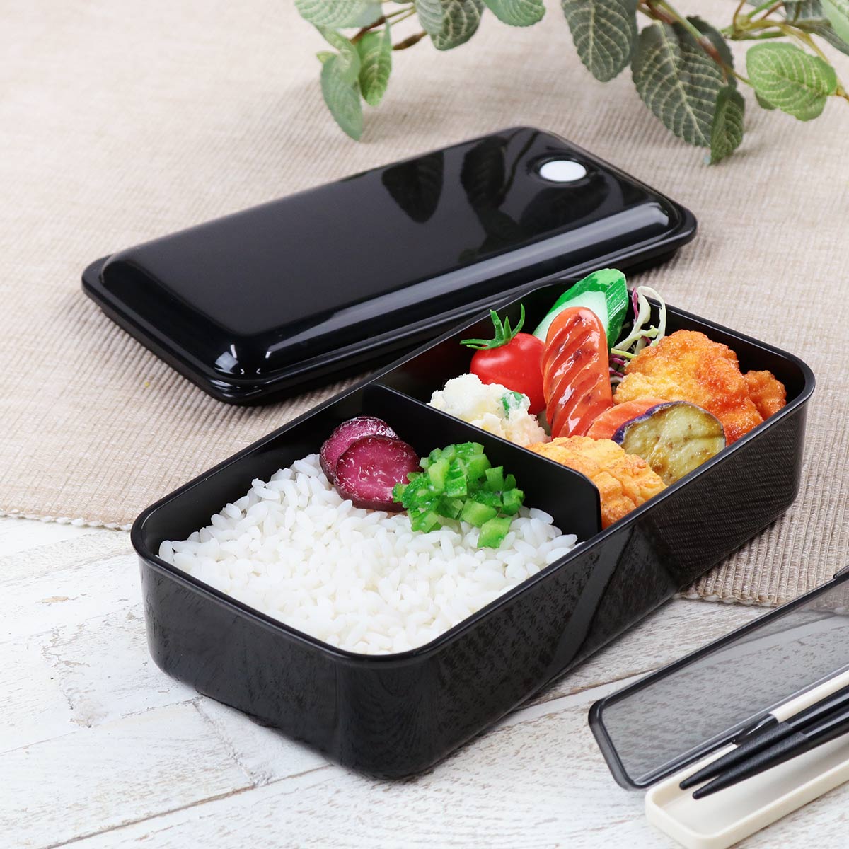 スケーター お弁当箱 1段 830ml 抗菌 パッキン一体型 ふわっと レトロ