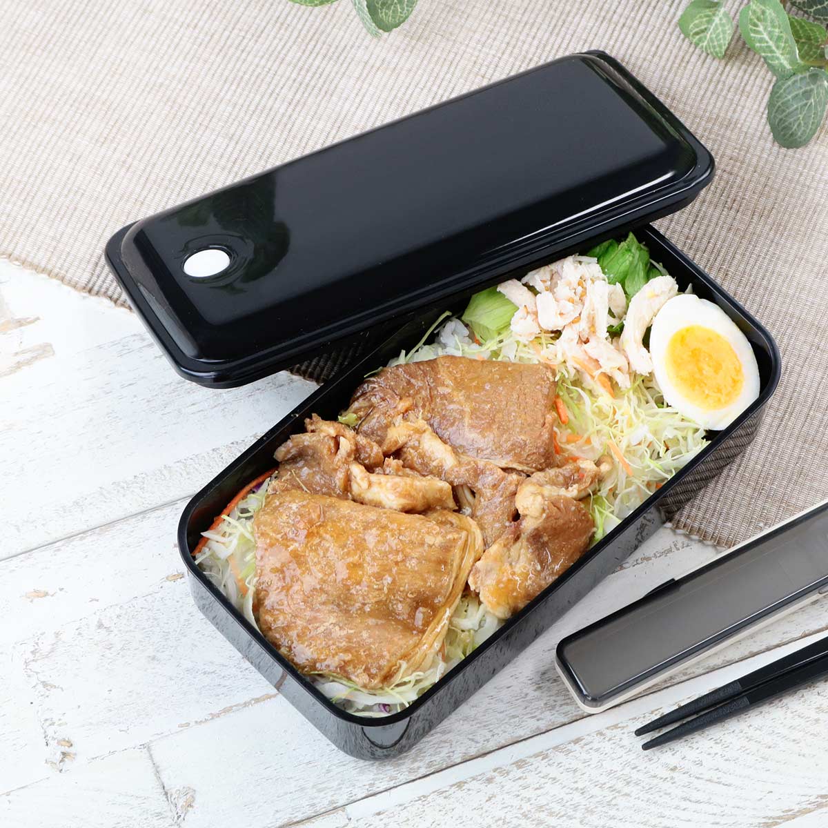 スケーター お弁当箱 1段 830ml 抗菌 パッキン一体型 ふわっと レトロ