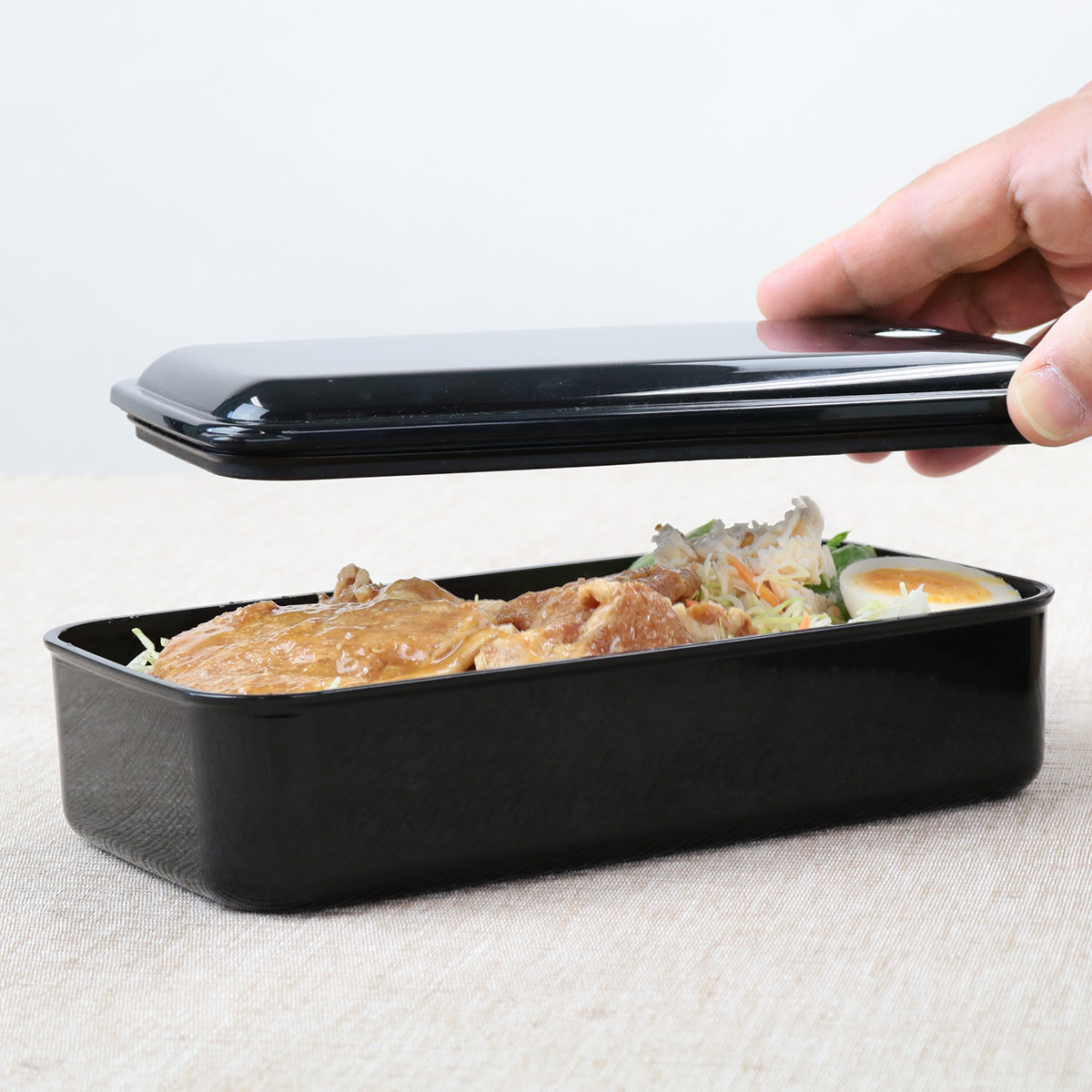 スケーター お弁当箱 1段 830ml 抗菌 パッキン一体型 ふわっと レトロ