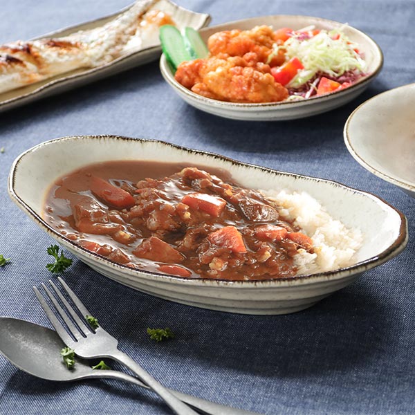 カレー＆パスタ皿 26cm COTON 皿 食器 洋食器 磁器 日本製 同色3枚
