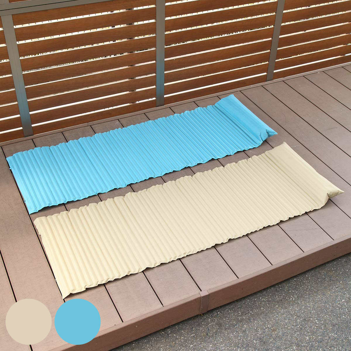 キャンプマット 60×176.5cm リラックスマット 枕付き （ レジャーマット シート マット 軽量 ）