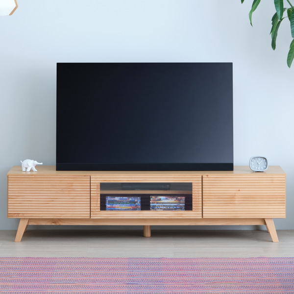 一生紀（ISSEIKI） テレビ台 ローボード 北欧風 アルダー無垢材 オイル