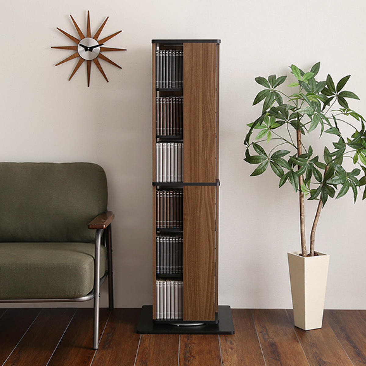 ホームテイスト（HOME taste） 回転式 コミックラック 6段 ブック