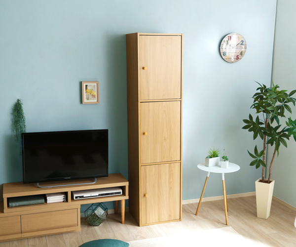 ホームテイスト（HOME taste） カラーボックス 幅41cm 3枚扉 6段