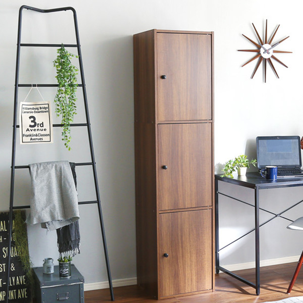 ホームテイスト（HOME taste） カラーボックス 幅41cm 3枚扉 6段