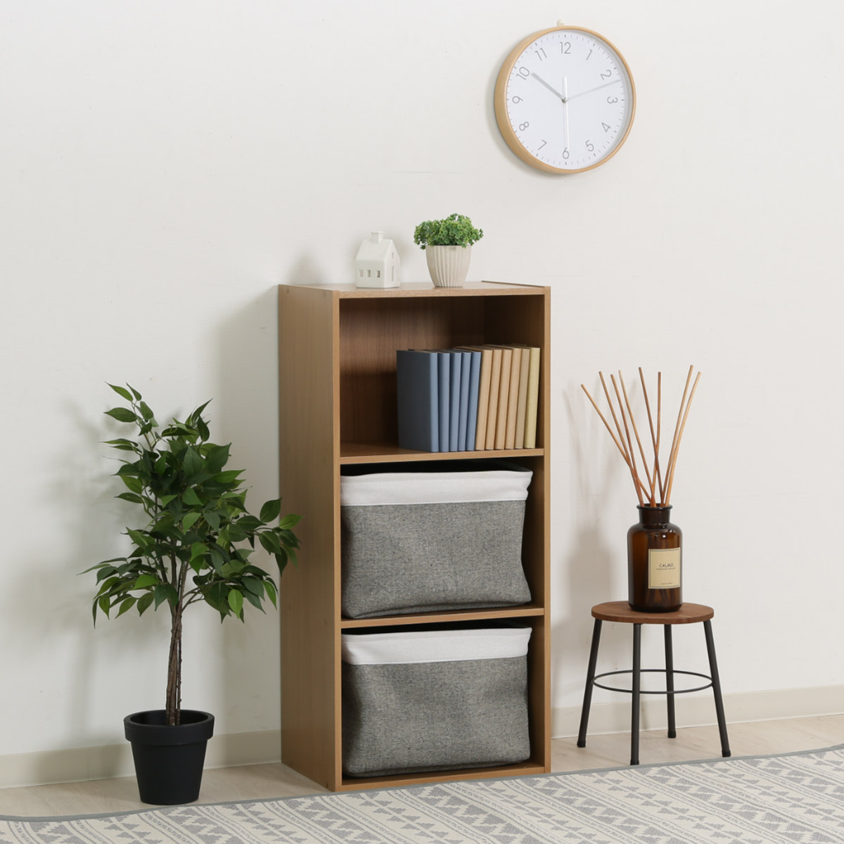 不二貿易（Fuji Boeki） カラーボックス 幅41.8cm 同色2台セット 3段