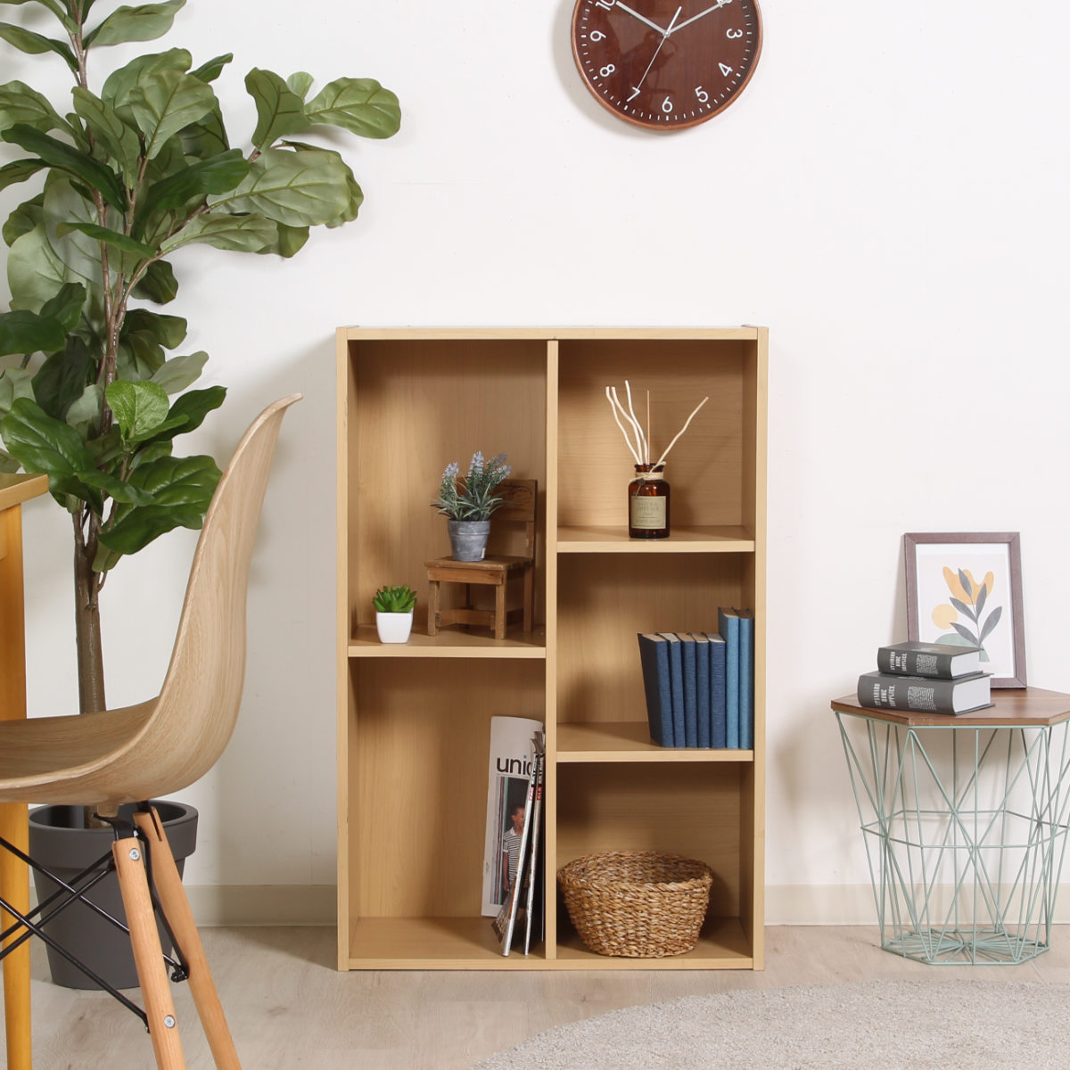 不二貿易（Fuji Boeki） カラーボックス 幅59cm 本棚 CDラック