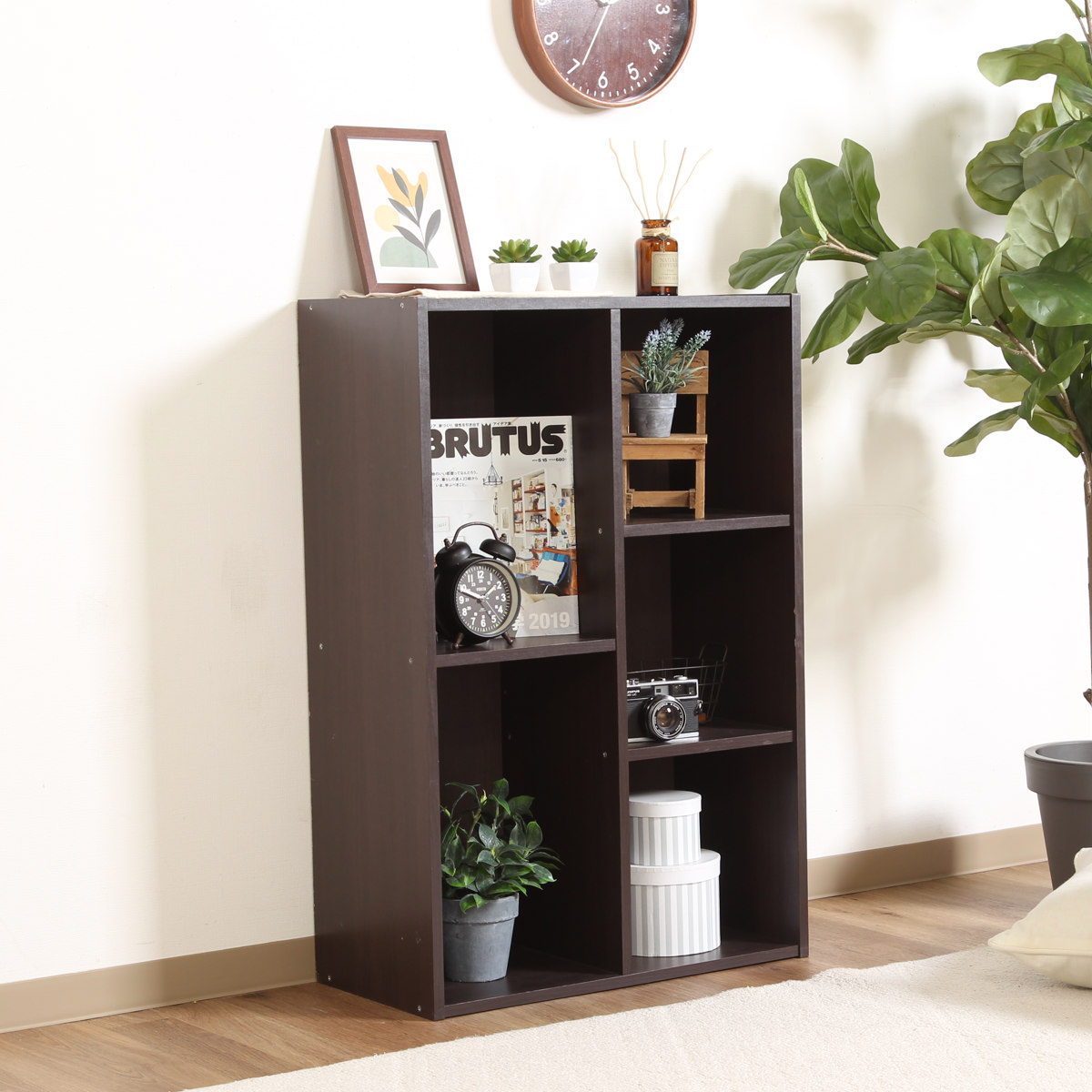 不二貿易（Fuji Boeki） カラーボックス 幅59cm 同色2台セット 本棚 CD