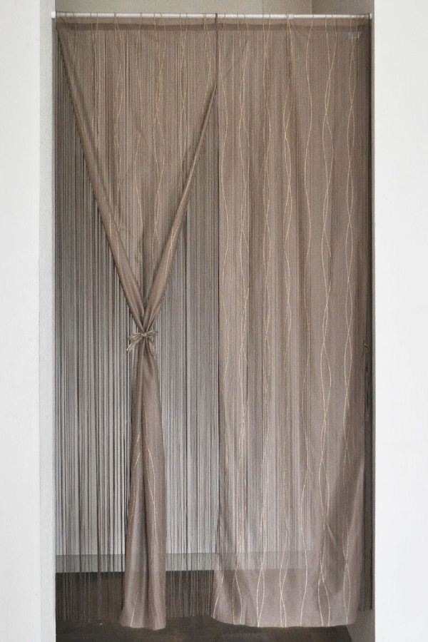 のれん 85×150cm 暖簾 バリカンレースと二重のれん （ レース 間仕切り