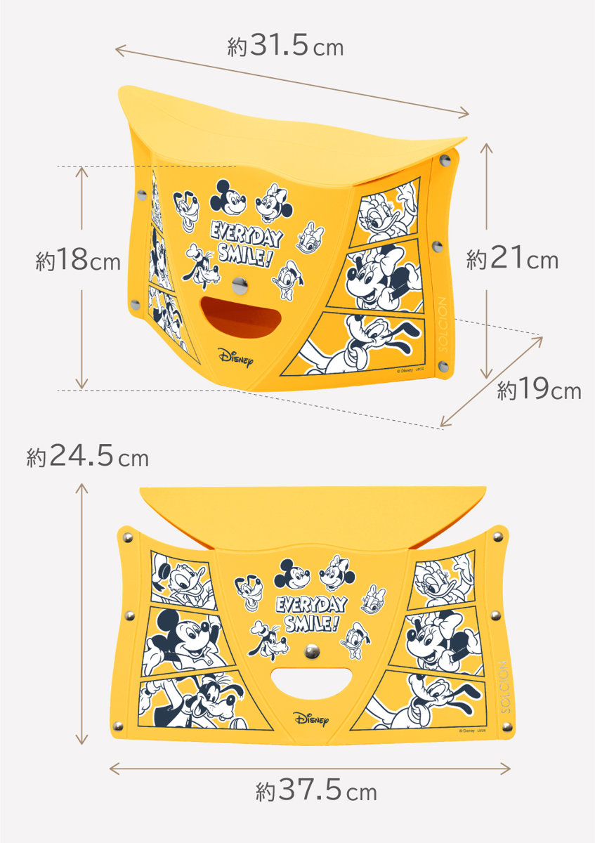 パタット 折りたたみ椅子 PATATTO 180 Disney ver （ イス コンパクト