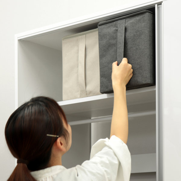 収納ボックス 幅22×奥行33×高さ27cm S ストレリアカチオン 布 フタ付き