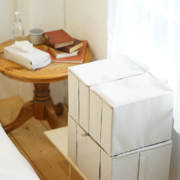 収納ボックス 幅22×奥行33×高さ27cm S ストレリアカチオン 布 フタ付き