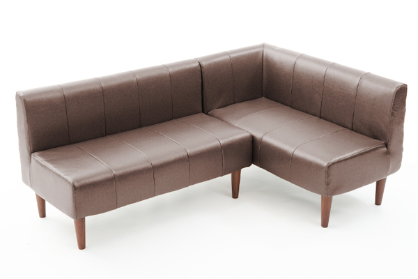 セルタン ソファ 2人掛け 幅110cm ダイニングソファ レザー調