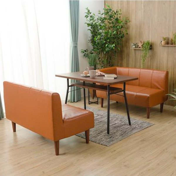 セルタン ソファ 2人掛け 幅110cm ダイニングソファ レザー調