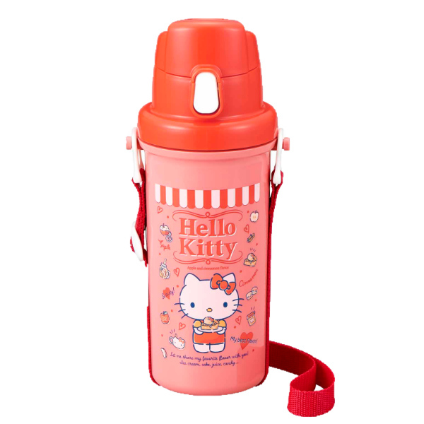 OSK（オーエスケー） 水筒 直飲み 抗菌 600ml ハローキティ アップル