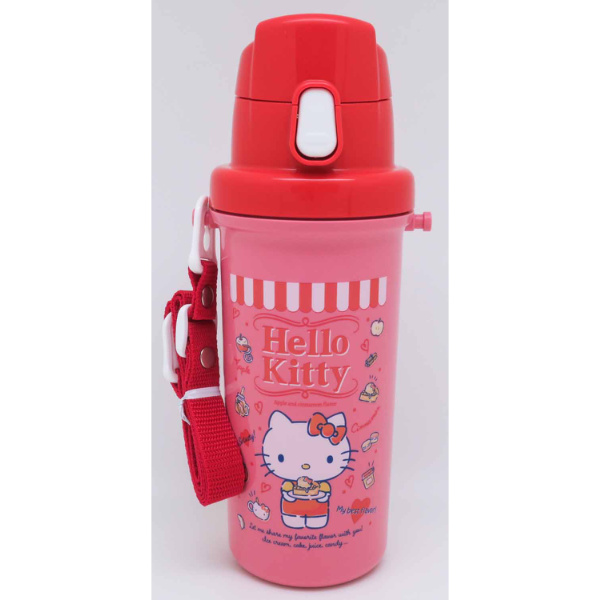 OSK（オーエスケー） 水筒 直飲み 抗菌 600ml ハローキティ アップル
