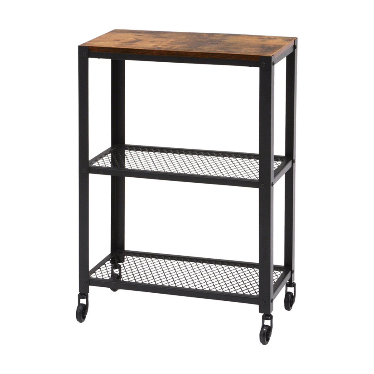 HAGiHARA（萩原） オープンラック スチールラック ヴィンテージ調