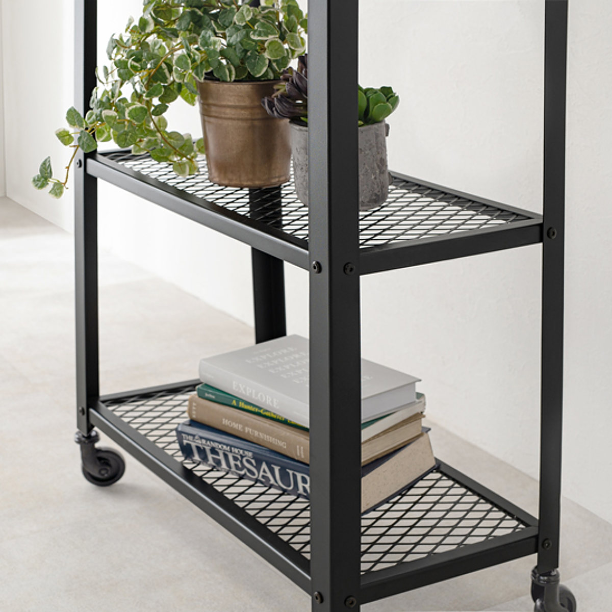 HAGiHARA（萩原） オープンラック スチールラック ヴィンテージ調