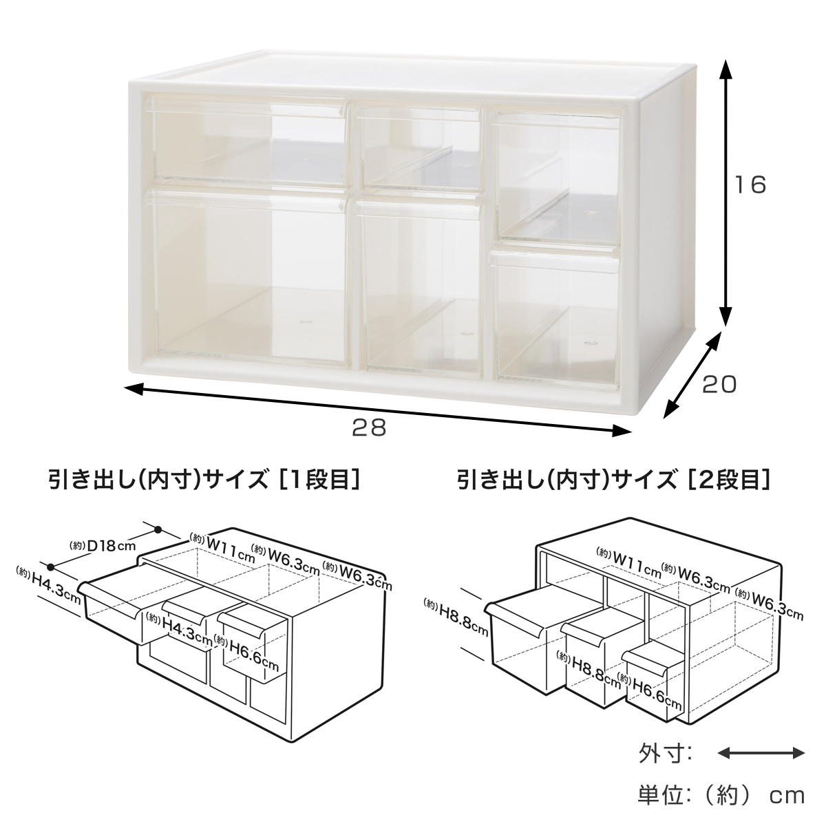 救急箱 おくすりケース 薬 収納 2段 （ 薬ケース 救急ボックス 薬入れ