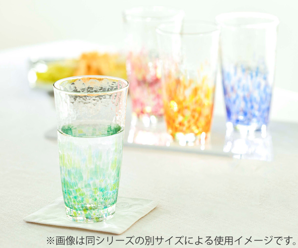 冷茶グラス 165ml 水の彩 花の彩 クリスタルガラス ファインクリスタル