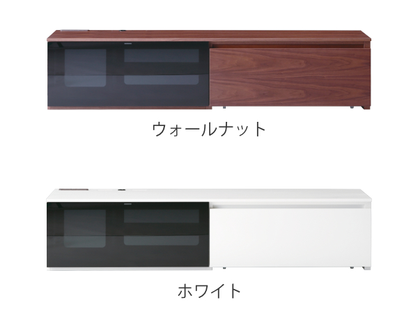 松永家具 テレビボード 180cm ブラック ガラス天板 松永家具 テレビ台 ローボード ブラックガラス コンセント付 エディス