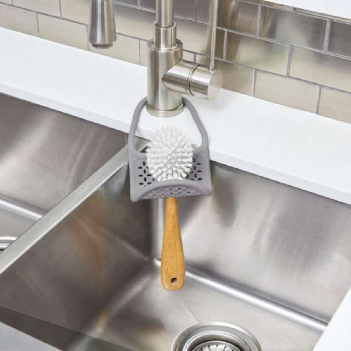 Umbra（アンブラ） スポンジラック スリング シンクキャディー ブラシ