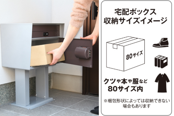 郵便ポスト 宅配ボックス 一戸建て用 キューブ スタンドセット （ 2段