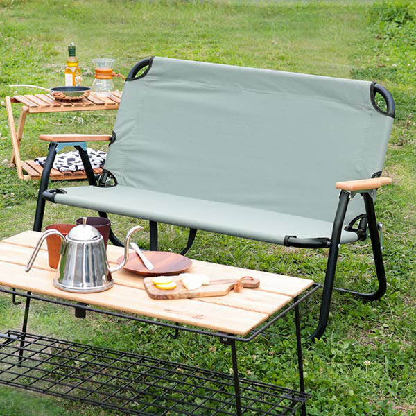 東谷 アウトドアチェア 折りたたみ 2人用 フォールディングチェア （ 2