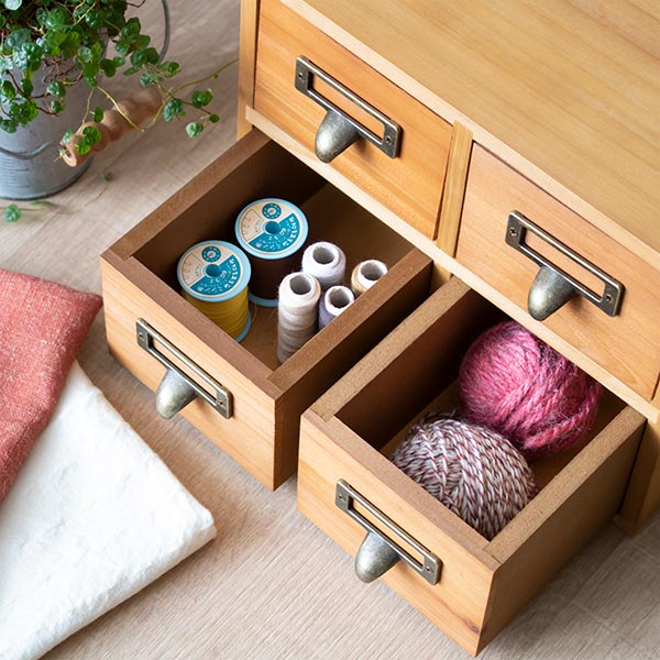 小物収納ケース 2段 引き出し ドロワーボックス 幅23×奥行15×高さ18cm