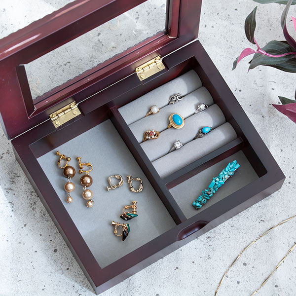 ジュエリーボックス ノーム S アンティーク 木製 （ アクセサリー