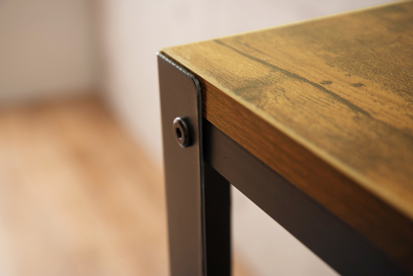 HAGiHARA（萩原） センターテーブル 幅90cm キャスター付き 木目調