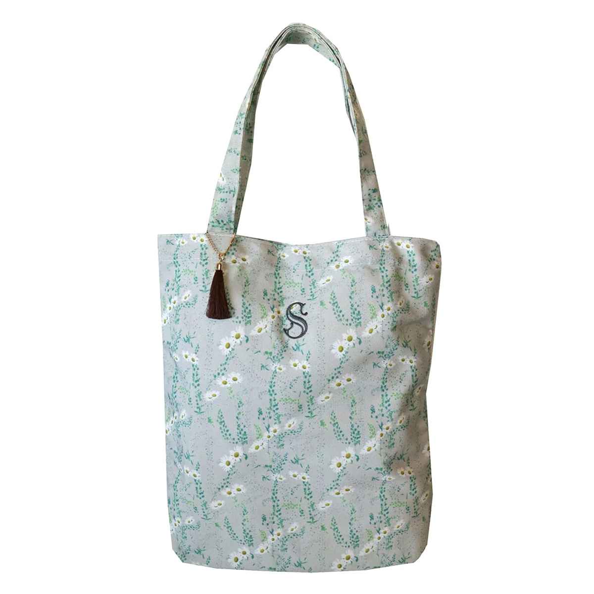 エコバッグ Lierre イニシャル トートバッグ マイバッグ エコバック マイバック レジ袋 サブバッグ トート 軽量 イニシャル入り リビングート Paypayモール店 通販 Paypayモール