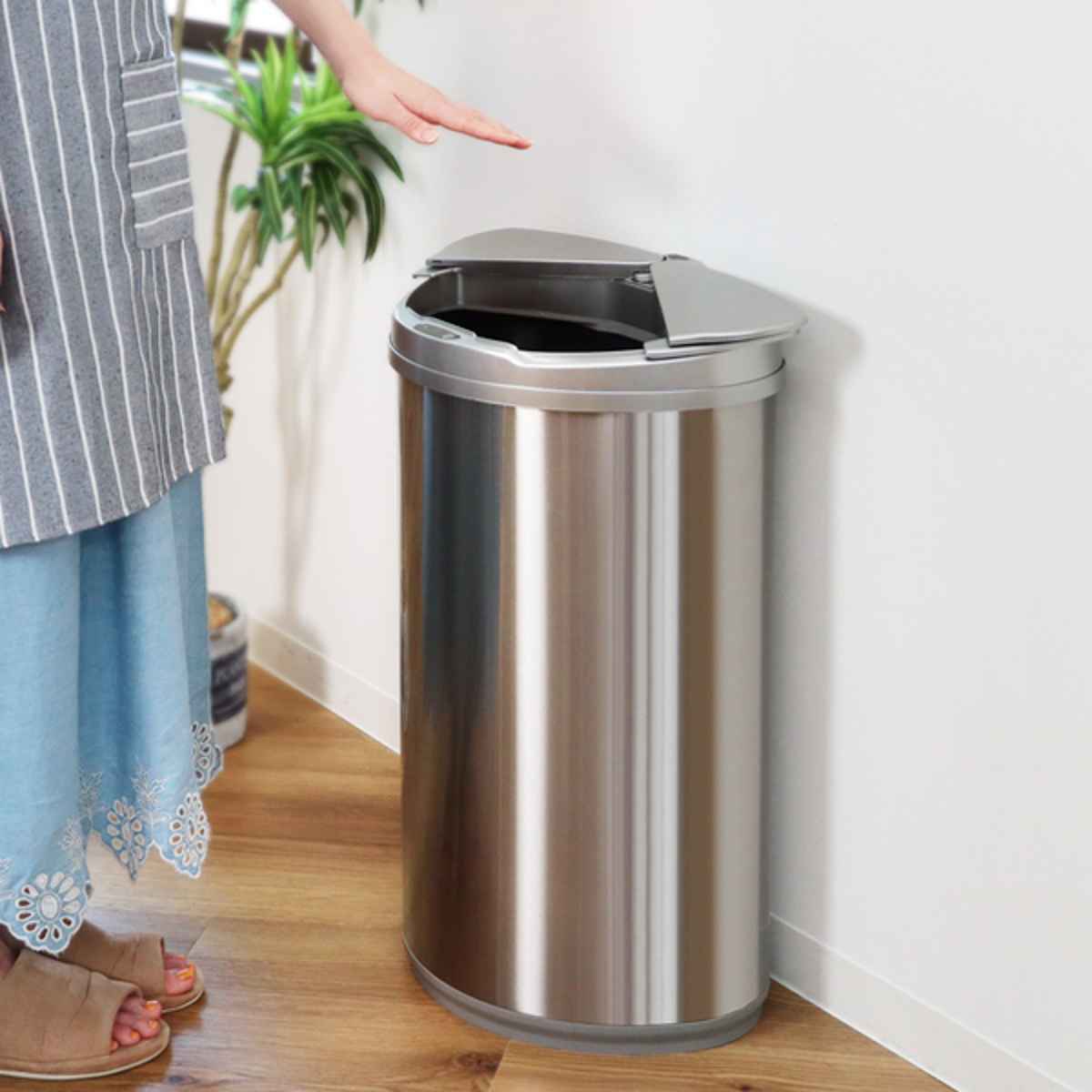 ホームテイスト（HOME taste） ゴミ箱 47L ステンレス センサー式