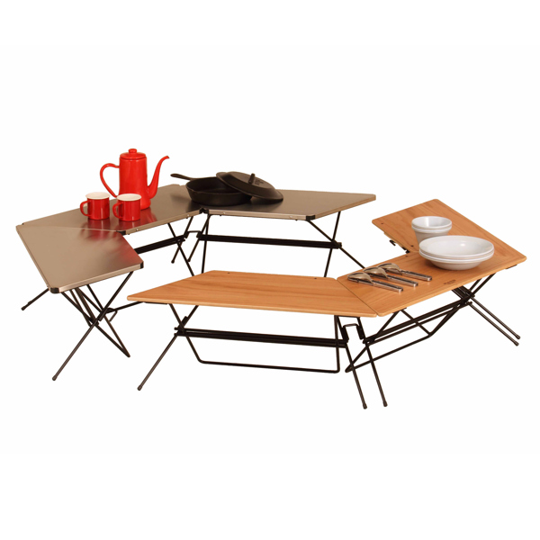 弘益 アウトドア テーブル ステンレストップ 1台 アーチテーブル