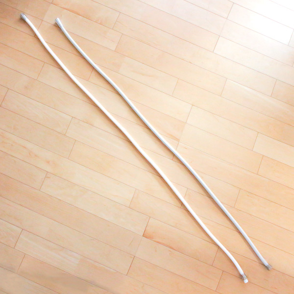 シャワーホース 1.8m アラミック 高耐久 抗菌シャワーホース ホワイト