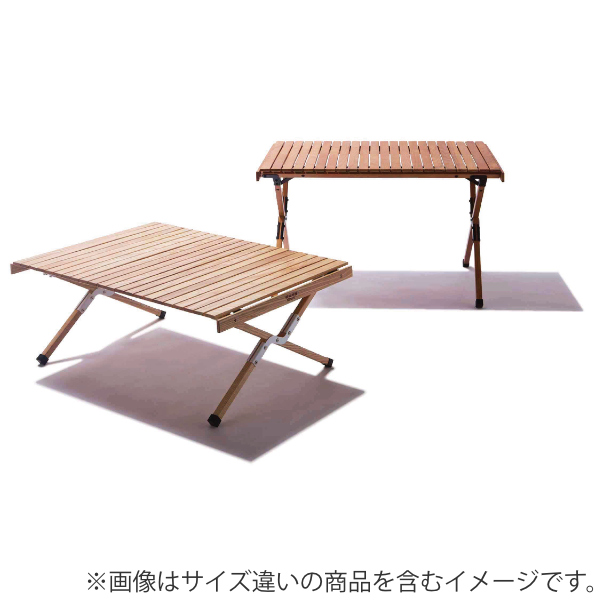 弘益 アウトドアテーブル 木製 幅100×奥行70×高さ60cm ウッドテーブル