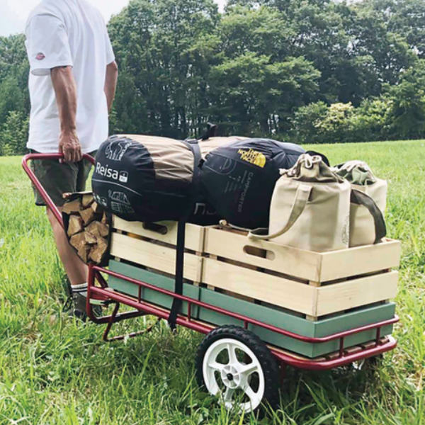 アウトドア キャリーワゴン カート 荷車 ニグルマ 2輪 （ NIGURUMA キャリーカート 台車 ワゴン 大型タイヤ 折りたたみ ） :  358284 : インテリアパレットヤフー店 - 通販 - Yahoo!ショッピング