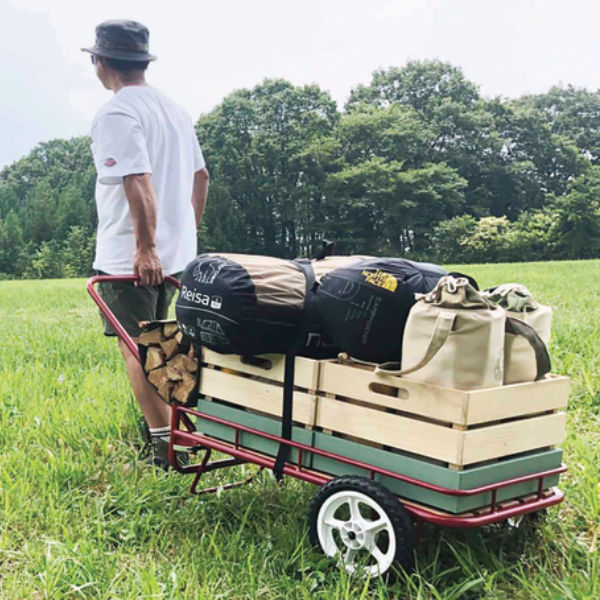 弘益 アウトドア キャリーワゴン カート 荷車 ニグルマ 2輪