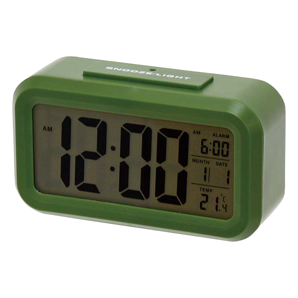目覚まし時計 デジタル シンプル ライト付き 時計 置き時計